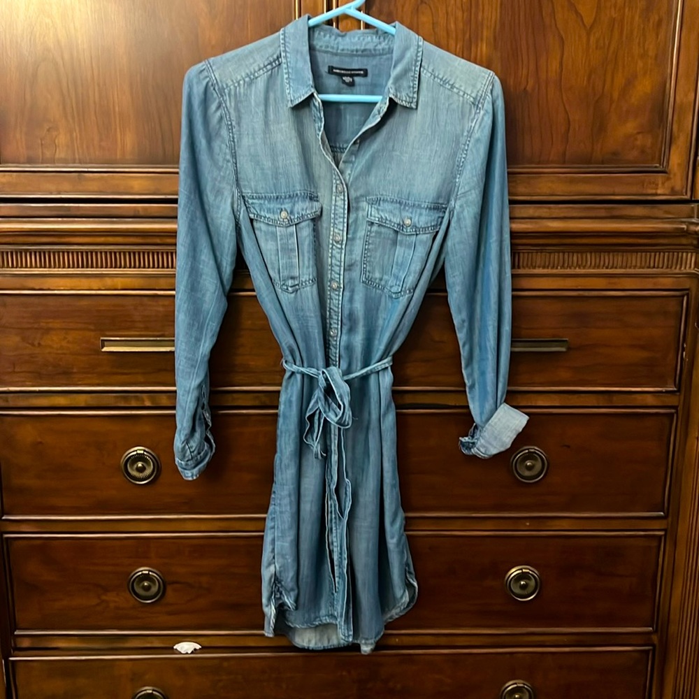 American Eagle chambray shirt dress